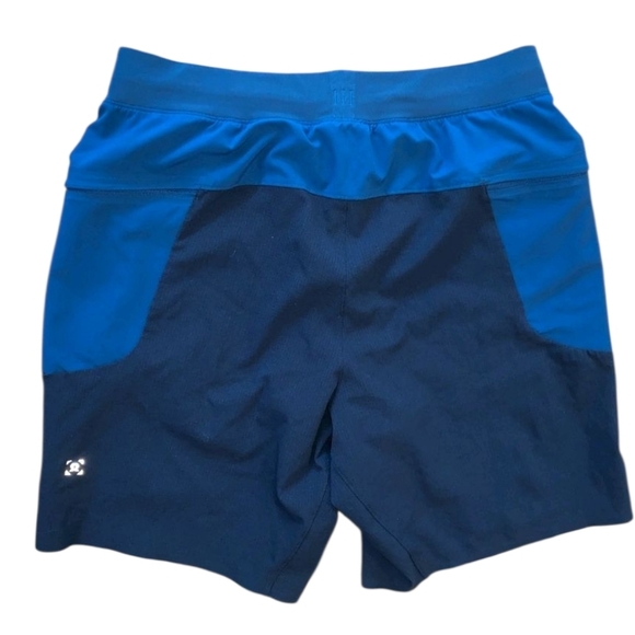 Lululemon Lined Breathe Blue Athletic Men's Shorts Two Toned Size XL - Picture 2 of 11
